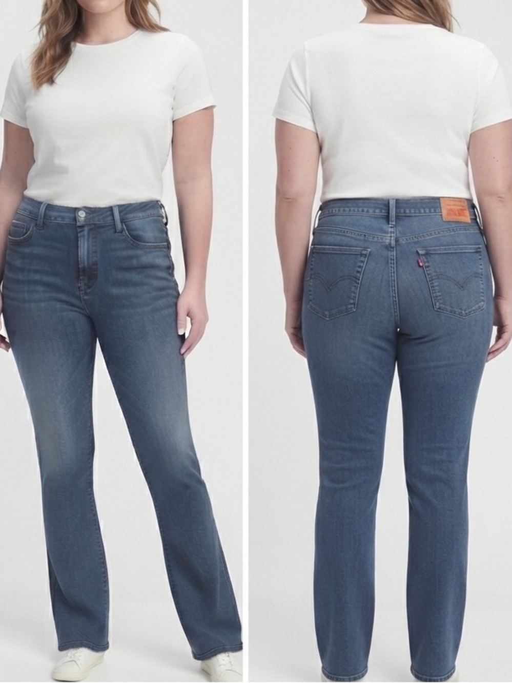 Levi's Mid-Rise Super Skinny Jeans in Deep Indigo Wash 27/30